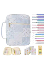 Load image into Gallery viewer, SC - ETA 3/10 - Miriam Blue Patchwork Bible Cover
