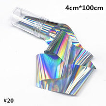 Load image into Gallery viewer, Aurora Nails Glass Foil Film Sticker Cellophane Paper Korean Nail Trend Design Ice Cube Manicure Accessories Heart Nail Art Stickers Glitter Decals Decoration Stickers Glitter Decals Love Nail Sequins Laser Heart Nail Supplies Sparkle Nail

