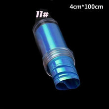 Load image into Gallery viewer, Aurora Nails Glass Foil Film Sticker Cellophane Paper Korean Nail Trend Design Ice Cube Manicure Accessories Heart Nail Art Stickers Glitter Decals Decoration Stickers Glitter Decals Love Nail Sequins Laser Heart Nail Supplies Sparkle Nail
