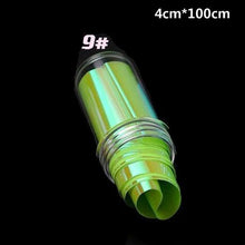 Load image into Gallery viewer, Aurora Nails Glass Foil Film Sticker Cellophane Paper Korean Nail Trend Design Ice Cube Manicure Accessories Heart Nail Art Stickers Glitter Decals Decoration Stickers Glitter Decals Love Nail Sequins Laser Heart Nail Supplies Sparkle Nail
