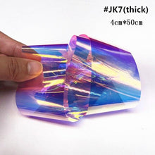 Load image into Gallery viewer, Aurora Nails Glass Foil Film Sticker Cellophane Paper Korean Nail Trend Design Ice Cube Manicure Accessories Heart Nail Art Stickers Glitter Decals Decoration Stickers Glitter Decals Love Nail Sequins Laser Heart Nail Supplies Sparkle Nail
