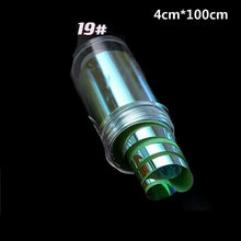 Load image into Gallery viewer, Aurora Nails Glass Foil Film Sticker Cellophane Paper Korean Nail Trend Design Ice Cube Manicure Accessories Heart Nail Art Stickers Glitter Decals Decoration Stickers Glitter Decals Love Nail Sequins Laser Heart Nail Supplies Sparkle Nail
