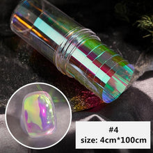 Load image into Gallery viewer, Aurora Nails Glass Foil Film Sticker Cellophane Paper Korean Nail Trend Design Ice Cube Manicure Accessories Heart Nail Art Stickers Glitter Decals Decoration Stickers Glitter Decals Love Nail Sequins Laser Heart Nail Supplies Sparkle Nail

