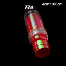 Load image into Gallery viewer, Aurora Nails Glass Foil Film Sticker Cellophane Paper Korean Nail Trend Design Ice Cube Manicure Accessories Heart Nail Art Stickers Glitter Decals Decoration Stickers Glitter Decals Love Nail Sequins Laser Heart Nail Supplies Sparkle Nail
