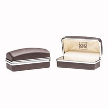 Load image into Gallery viewer, Austrian Crystal Cufflinks in Gray
