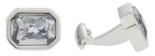Load image into Gallery viewer, Austrian Clear Crystal Cufflinks
