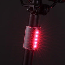 Load image into Gallery viewer, Auto-Sensing Bicycle Light Waterproof Bike Taillight LED USB Rechargable Safety Back Light Riding Warning Saddle Bike Rear Light Waterproof Bike Headlight Taillight LED Light Modes Bike Lights For Night Riding
