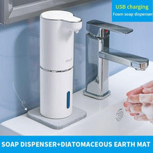 Load image into Gallery viewer, Automatic Foam Soap Dispensers Bathroom Smart Washing Hand Machine With USB Charging White High Quality Material  Automatic Touchless Soap Dispenser Rechargeable Foaming Soap Dispense With Adjustable Volume Suitable For Bathroom Office Hotel
