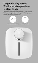 Load image into Gallery viewer, Automatic Liquid Soap Dispenser Intelligent Induction Hand Washer LED Temperature Display Wall-mounted Foam Soap Dispenser Automatic Induction Soap Dispenser Wall-Mounted Mobile Phone Washing Infrared Thermometer Household
