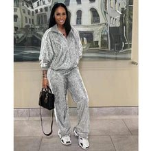 Load image into Gallery viewer, Autumn And Winter New European And American Women's Casual Coat Trousers Suit
