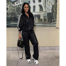 Load image into Gallery viewer, Autumn And Winter New European And American Women's Casual Coat Trousers Suit
