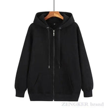 Load image into Gallery viewer, Autumn Mens Cardigan Plus Size Hoodie For Man Jacket Cardigan Oversized Men Hoodies Sweatshirt  Long Sleeve Crew Neck Hooded Jacket Hip Hop Streetwear Pullover Top Zip Hoodie For Men
