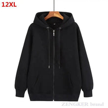 Load image into Gallery viewer, Autumn Mens Cardigan Plus Size Hoodie For Man Jacket Cardigan Oversized Men Hoodies Sweatshirt  Long Sleeve Crew Neck Hooded Jacket Hip Hop Streetwear Pullover Top Zip Hoodie For Men
