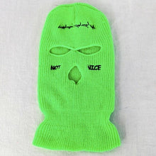 Load image into Gallery viewer, Autumn Winter Ski Mask 3-Hole Knit Hat Full Face Cover Balaclava Hats Funny Party Embroidery Beanies Caps Hole Knitted Full Face Cover Ski Neck Gaiter, Winter Balaclava Warm Knit Beanie for Outdoor Sports Outdoor Full Face Cover Thermal Ski Mask One Size
