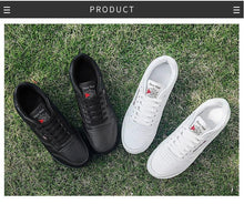 Load image into Gallery viewer, Autumn Womens Mens Sneakers Black Fashion Vulcanized Shoes Lace-up Casual Flats Light Couple Fashion Sneakers Breathable Casual Comfortable Lightweight Sneakers
