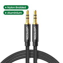 Load image into Gallery viewer, AUX Cable Jack 3.5mm Audio Cable 3.5 MM Jack Speaker Cable AUX Audio Input Adapter Male To Male AUX Cord For Headphones Car Home Stereos Speaker Mobile Phone
