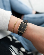 Load image into Gallery viewer, Ava Bundle - Ava Black Gold + Herringbone Bracelet
