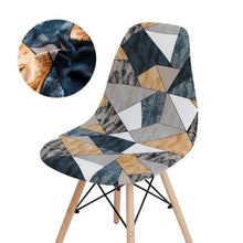 Load image into Gallery viewer, Avangarde Style  Printed Seat Cover For Shell Chair Armless Shell Chair Cover Banquet Home Slipcover Elastic Removable Stretch High Back For Sofa Armchairs
