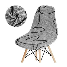 Load image into Gallery viewer, Avangarde Style  Printed Seat Cover For Shell Chair Armless Shell Chair Cover Banquet Home Slipcover Elastic Removable Stretch High Back For Sofa Armchairs
