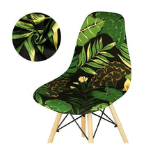 Load image into Gallery viewer, Avangarde Style  Printed Seat Cover For Shell Chair Armless Shell Chair Cover Banquet Home Slipcover Elastic Removable Stretch High Back For Sofa Armchairs
