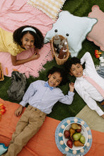 Load image into Gallery viewer, Azure Stripe Bow Tie for Boys
