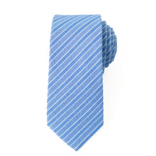 Load image into Gallery viewer, Azure Stripe Men's Tie
