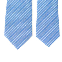 Load image into Gallery viewer, Azure Stripe Men's Tie
