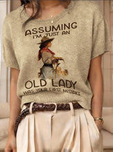 Load image into Gallery viewer, Women's Retro Short-Sleeve Jacquard Knit Top
