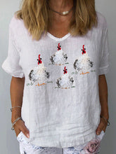 Load image into Gallery viewer, Artistic Retro Digital Print Pullover Top – Women’s Chinese Style
