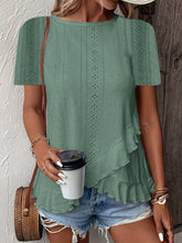 Load image into Gallery viewer, Women’s Casual Solid Color Short Sleeve Crew Neck Top
