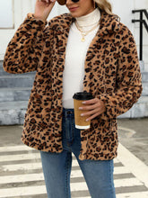 Load image into Gallery viewer, Beautiful Red Women Drop Shoulder Fuzzy Button-Up Jacket Soft And Comfortable Casual Fit Jacket
