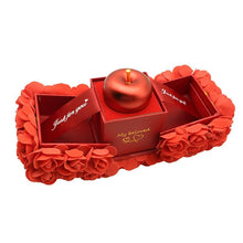 Load image into Gallery viewer, Valentine's Day Soap Rose Gift Box - Crystal Pendant Necklace Set
