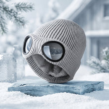 Load image into Gallery viewer, Wool Knit Hat with Windproof Glasses &amp; Ear Protection
