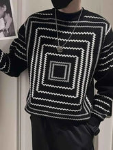 Load image into Gallery viewer, Men's Plus Size Geometric Pattern Knitted Pullover
