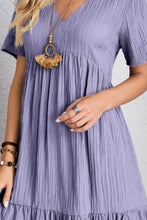Load image into Gallery viewer, Classic Full Size V-Neck Short Sleeve Dress Casual &amp; Comfortable Dress for Women
