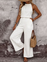 Load image into Gallery viewer, Women's Draped Neck Sleeveless Vest &amp; Casual Pants Two-Piece Set
