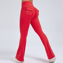 Load image into Gallery viewer, 🖤 Women's High-Waisted Cargo Pocket Workout Leggings
