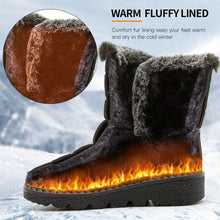 Load image into Gallery viewer, Women’s Waterproof Plush Snow Boots

