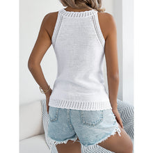 Load image into Gallery viewer, Women’s Summer Halter Tank Top – Sleeveless Racerback Knit Sweater Vest

