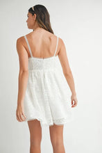 Load image into Gallery viewer, Eyelet Lace Babydoll Mini Cami Dress – Feminine Eyelet Lace Dress, Fluttering, Bohemian Babydoll Silhouette, Breezy Summer Dress, Casual Day Out Dress
