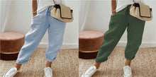Load image into Gallery viewer, Women’s Cotton Linen Casual Pants – Solid Color
