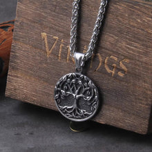 Load image into Gallery viewer, Tree of Life Amulet Stainless Steel Men’s Necklace
