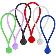 Load image into Gallery viewer, 6 Pack Reusable Magnetic Silicone Cable Twist Ties Perfect Smart Home Gadgets!
