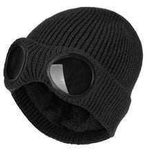 Load image into Gallery viewer, Wool Knit Hat with Windproof Glasses &amp; Ear Protection

