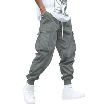 Load image into Gallery viewer, Multi-pocket Cargo Pants Men&#39;s Casual Hip-Hop Drawstring Trousers Outdoor Streetwear Sports Pant
