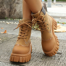 Load image into Gallery viewer, Lace Up Platform Boots
