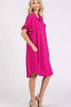 Load image into Gallery viewer, New Button Down Flounce Sleeve Dress with Pockets For Women – Trendy, Casual, Feminine, Practical &amp; Stylish Design For Any Occasion

