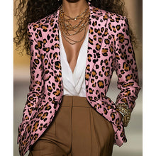 Load image into Gallery viewer, Women's Pink Leopard Blazer
