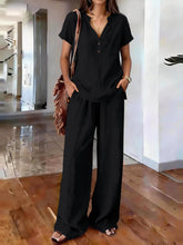 Load image into Gallery viewer, Women’s Casual Solid Color Two Piece Set
