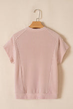 Load image into Gallery viewer, Solid Corded T-Shirt and Pants Set
